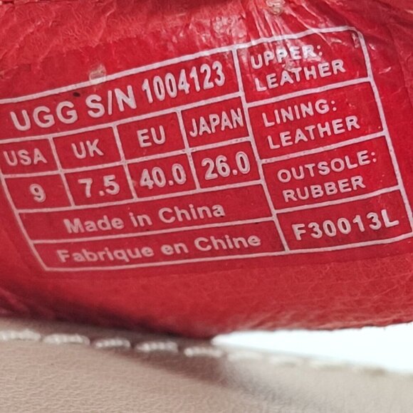 UGG Woman’s Wedge Red Leather Strappy Espadrille Comfort Sandals Size 9 - Picture 8 of 13